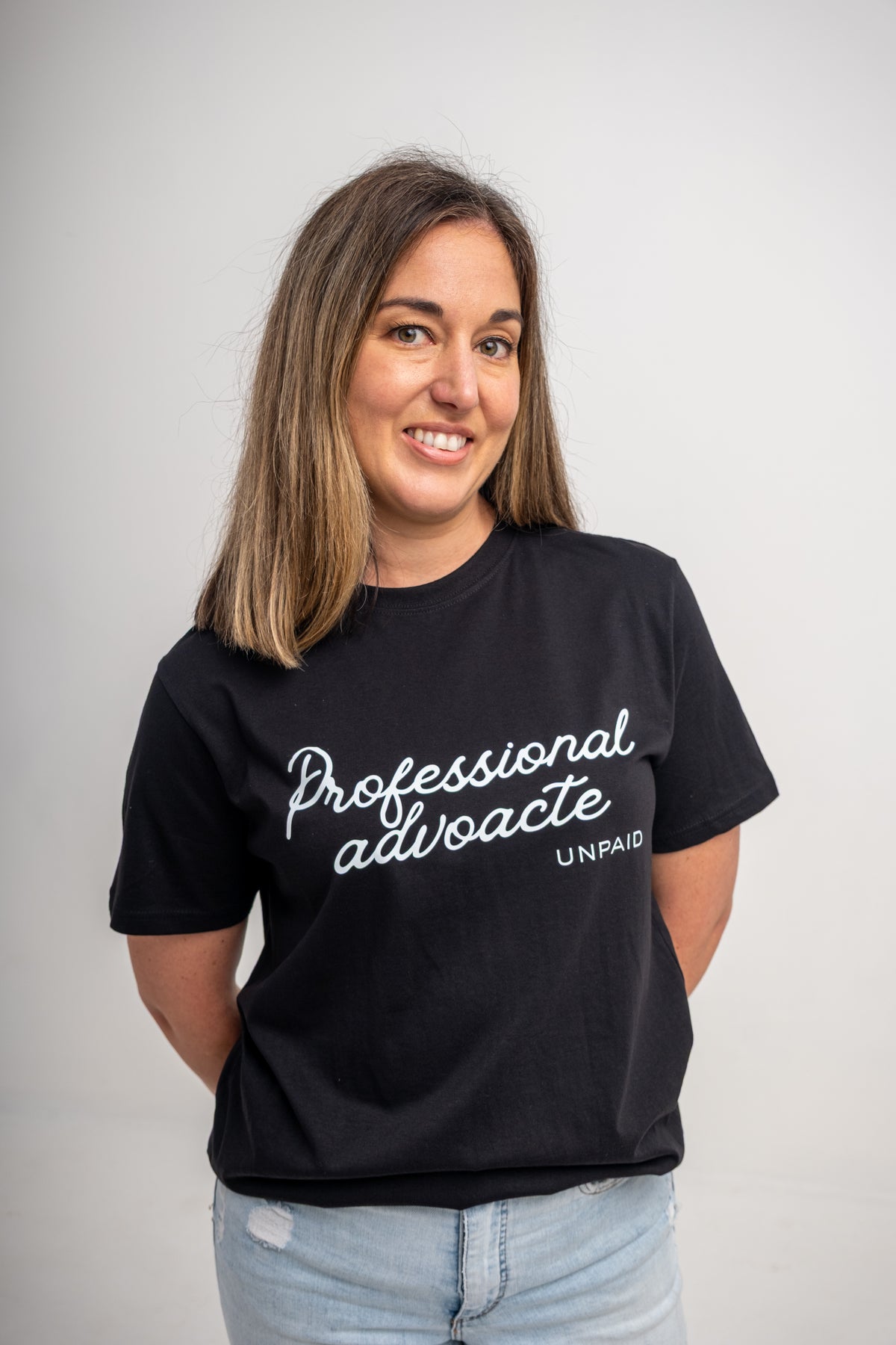 Professional Advocate. Unpaid T-Shirt - BLACK