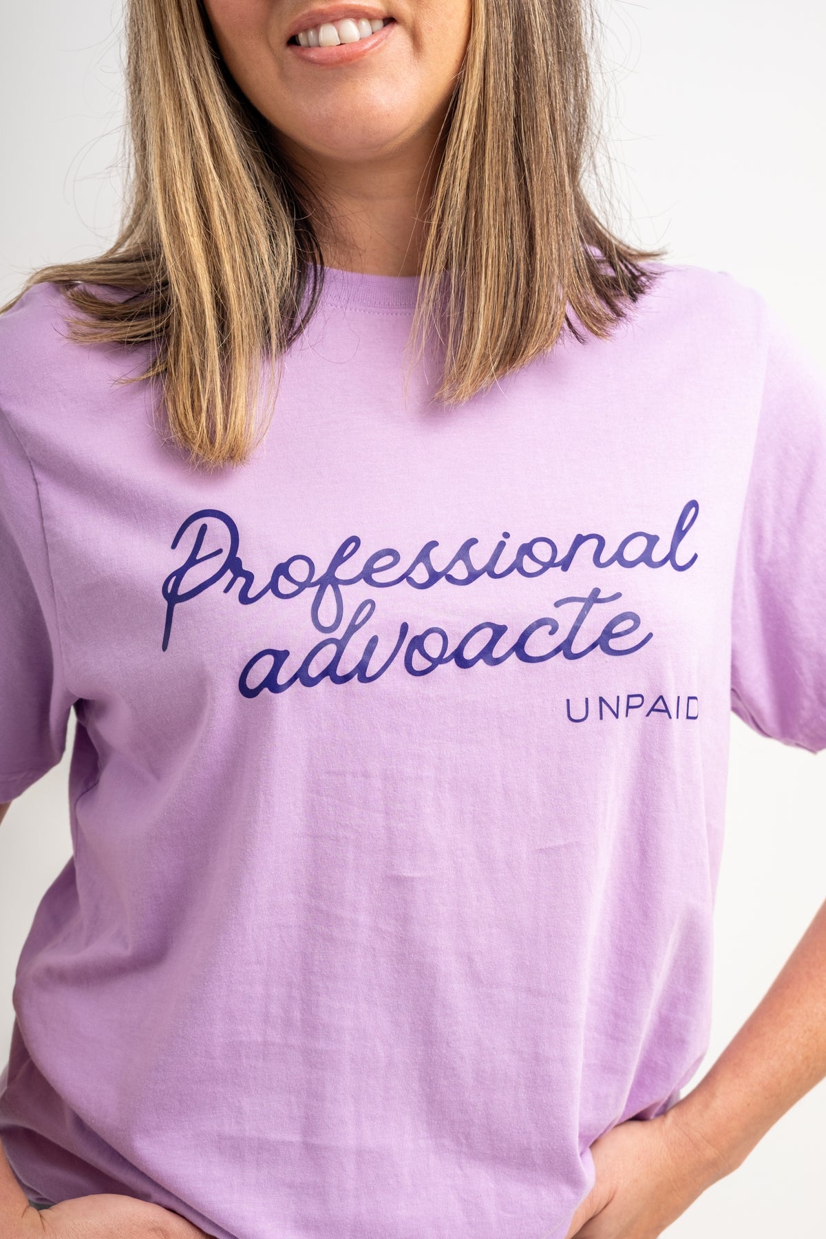 Professional Advocate. Unpaid T-Shirt - LILAC