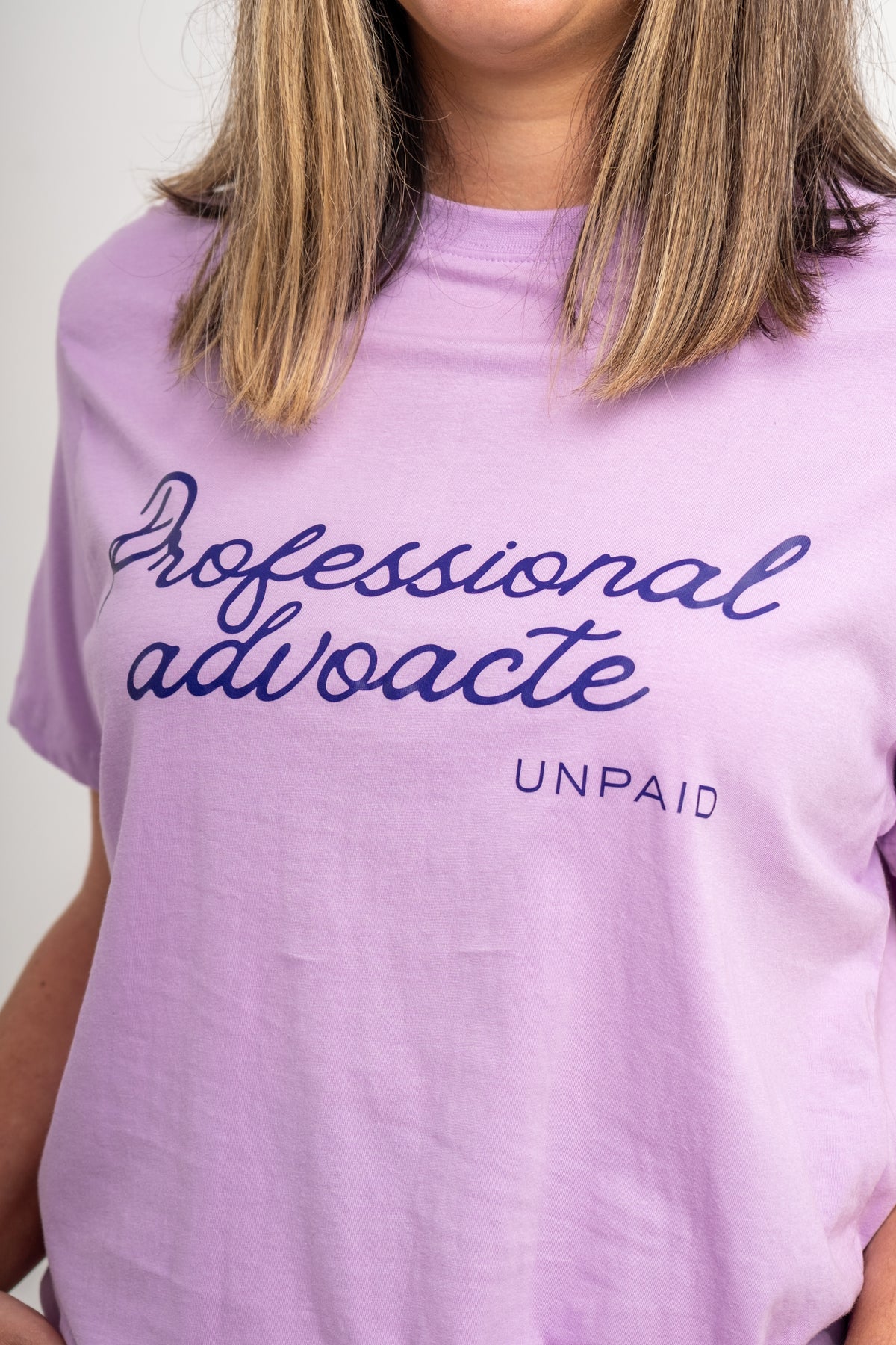 Professional Advocate. Unpaid T-Shirt - LILAC